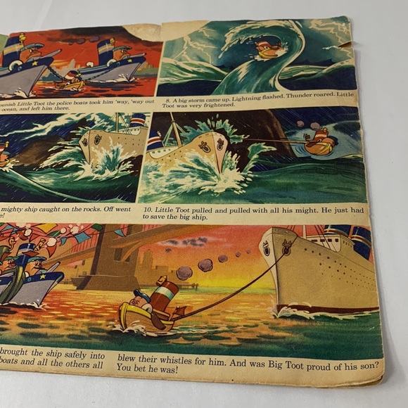 Vintage LITTLE TOOT by WALT DISNEY’S MELODY TIME record cover (only!) no record - Picture 7 of 16